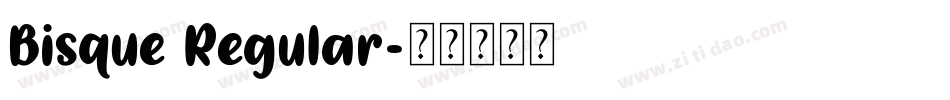 Bisque Regular字体转换